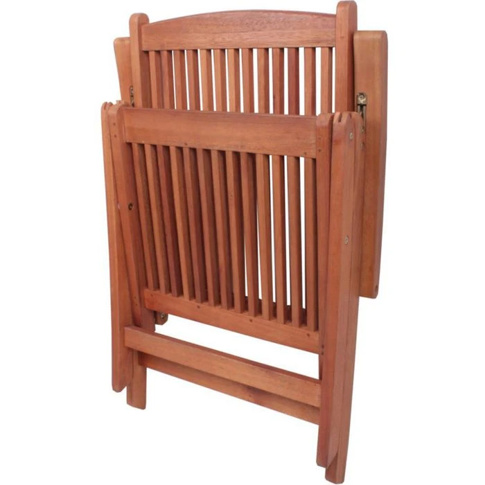 Garden-Pleasure Gartenstuhl STOCKHOLM, Holz, Hochlehner, Braun, Klappbar 4 Garden-Pleasure Gartenstuhl STOCKHOLM, Holz, Hochlehner, Braun, Klappbar – Bild 2