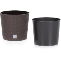 Prosperplast Übertopf Rato Round Umbra, Ø 25 X H 22 Cm, Rund, Polyrattangeflecht -DEUDORFF Geschäft 052491c9d1aff5329744ffc773e82ee7b688daa4 uebertopf prosperplast rato round umbra